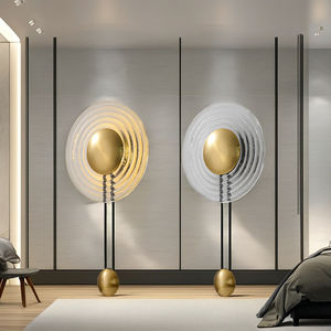 İskandinav basit 300mm LED duvar lamba Modern kapalı reçine ay küçük orta daireler için yatak odası için lamba başucu oturma odası demir - Product Image 3