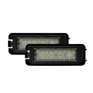 Ailead Standard 2PCS No Error Accessoires de voiture Lampe de plaque d'immatriculation LED pour VW Amarok EOS GOLF V GOLF IV LUPO New Beetle Passat - Product Image 1
