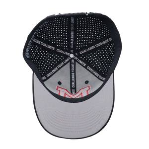 Casquette de baseball pour homme personnalisée de qualité supérieure à 6 panneaux avec trous perforés au laser pour une tenue quotidienne extérieure imperméable et respirante - Product Image 6