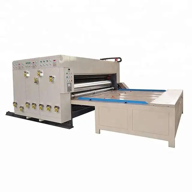 Полуавтоматический картонный принтер flexo, машина для резки и высечки гофрированного картона