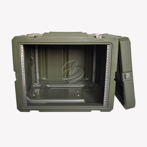 Rotomolding OEM/ODM Aluminum Frame Tool Box Waterproof IP65 Shockproof Dustproof Plastic Portable Power <strong>Rack</strong> <strong>Case</strong> 2U 4U 6U <strong>8U</strong> - Product Image 2