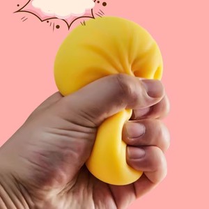 Boules anti-stress colorées en forme de raviolis, jouets sensoriels Fidget, jouets sensoriels en forme de nourriture, boules à presser en forme de pain à la vapeur, cadeaux - Product Image 2