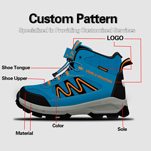 AKS Fabricante de calzado 2025 de alta calidad nuevas botas para niños al por mayor de cuero tobillo niños zapatos casuales tamaño 22-35 zapatos de senderismo - Product Image 3