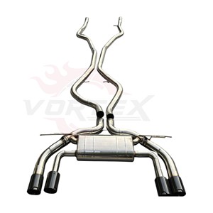 ท่อไอเสียสแตนเลส Vortex สำหรับ BMW X5M X6M F85 F86 4.4T V8 Valvetronic ปลายท่อคาร์บอนไฟเบอร์แบบสี่ ให้เสียงดุดัน - Product Image 1