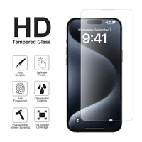 Protection d'écran en verre trempé anti-rayures et anti-chocs pour iPhone 13 14 15 16 17 Pro Max, fabriquée en usine OEM