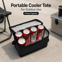 Sac isotherme non tissé pour canettes de bière, 6-8 canettes, sac à déjeuner thermique souple, fermeture éclair, doublure en aluminium, 15-30L, pique-nique, camping, barbecue