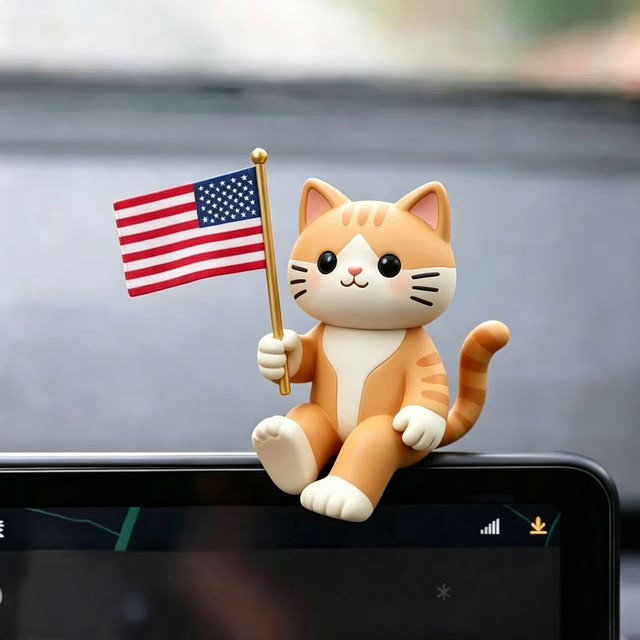 Cute Mini Animal Desktop Ornaments Portable Desk Decor for Home Office Dorm Study Room Workstation
