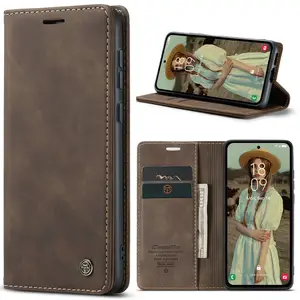 Caseme Nieuw Product 2024 Populaire Dropshipping Voor Samsung Galaxy A55 A35 A25 A15 Met Sterke Magnetische Lederen Smart Phone Cover
