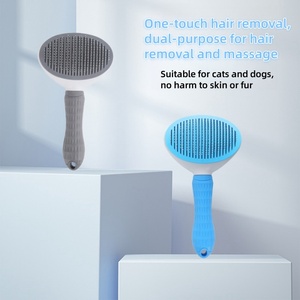 Productos Multifuncionales de <span class=keywords><strong>Limpieza</strong></span> y Belleza para Mascotas, Perros y Gatos, Cepillo Autolimpiante, Peine Suave para Eliminar Pelo, Herramienta de Masaje, Removedor de Pelusas - Product Image 4