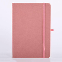 Fabrication logo personnalisé A5 cahier de journal en cuir PU à couverture rigide avec bande élastique