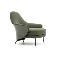 Fauteuil paresseux nordique moderne en métal non pliable pour salon, balcon et mobilier de maison de loisirs
