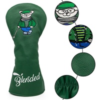 Couvre-chef de Club de Golf OEM, couvre-chef de Club personnalisé pour pilote/3 housse de Clubs de Golf en bois/cuir PU hybride avec LOGO brodé