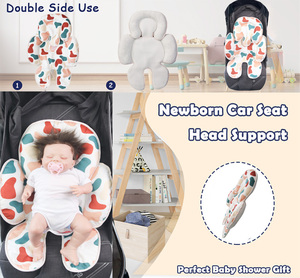 Support de tête de siège <span class=keywords><strong>auto</strong></span> pour bébé, insert de siège <span class=keywords><strong>auto</strong></span> pour bébé, 2-en-1 réversible pour bébé - Product Image 6