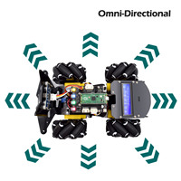 Kit de développement robotique avec roues Mecanum de 4e génération pour voitures - Programmable en Python pour la programmation mécanique pratique