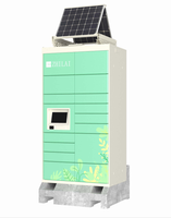 Casier à colis solaire extérieur intelligent avec batterie LFP