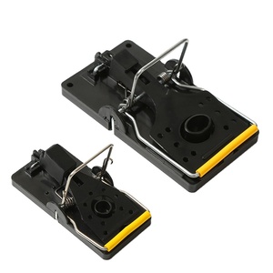 Trampa a presión desechable <span class=keywords><strong>para</strong></span> Control de plagas, trampa <span class=keywords><strong>para</strong></span> ratones negros de plástico <span class=keywords><strong>para</strong></span> el hogar - Product Image 1