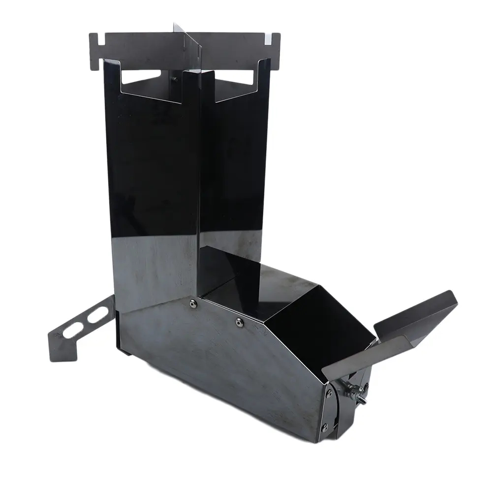 Portable Collapsible Camping wooden Stove Outdoor Wood Burning Stainless Steel Rocket Stove Backpacking Camp Tent Stove