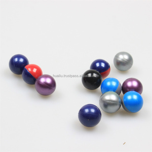 Bolas de pintura con clavija de calibre 0,68 de dos tonos personalizadas al por mayor, conchas Rojas/azules para jugadores de Paintball - Product Image 4