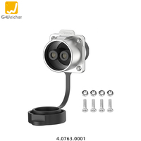 Connecteur d'alimentation industriel circulaire étanche LP32 2-5 broches, fiche mâle IP67 600V/300V 120A/80A/50A -40~+85°C pour connexions de câbles
