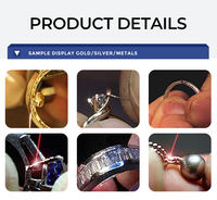 Mesin Las Laser Perhiasan Mikroskop untuk Perbaikan Gelang Logam, Kalung, Jam Tangan, Cincin Emas dan Perak