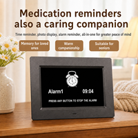 Cadran photo numérique 7 pouces avec réveil et rappel de médicaments, horloge calendrier multilingue pour seniors