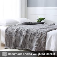 Couverture en tricot épais fait à la main, chaude et confortable pour canapé