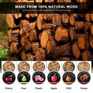 Barman Personnalisé Fumé 6 Sortes Différentes Saveurs Copeaux De Bois Cocktail Fumeur Kit Coffret Cadeau Cocktail Fumeur Kit Pu Cuir - Product Image 5