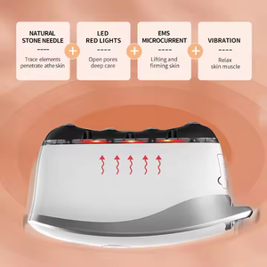 Portable Facial Électrostimulateur Spa Vibrer Lifting Acupuncture Guasha Outil De Massage - Product Image 4