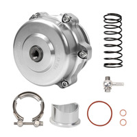 Nouveau Kit de Valve de Décharge Turbo V-Band en Aluminium 50mm Noir Rouge Bleu Violet avec Bride à Souder, Universel pour Remplacement/Réparation, Tuning Automobile