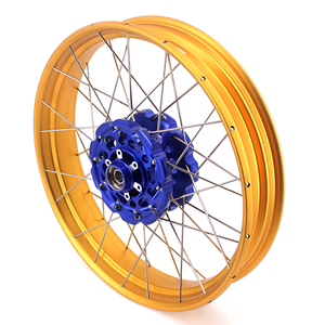 Juego de Ruedas Tubeless VMX 2.15*21" / 4.25*18" para Honda <span class=keywords><strong>Africa</strong></span> <span class=keywords><strong>Twin</strong></span> CRF1000L 2016-2025, Buje Azul, Llanta Dorada - Product Image 5