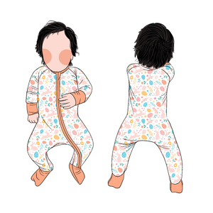 Romper Jumpsuit Bayi Perempuan Bahan Bambu Lembut Desain Kasual Berkualitas Tinggi dan Laris Manis - Product Image 4