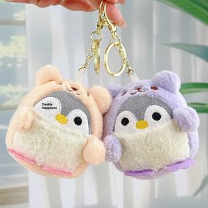 Wholesale Small Stuffed Animals Penguin Plush Key Chain <b>Mini</b> Kawaii Penguin Plush Keychain Bag <b>Backpack</b> Charm Decoration Pendant - Product Image 3
