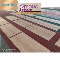 Panneau de travertin en pierre naturelle flexible de 1mm Feuilles ultra minces placage de marbre