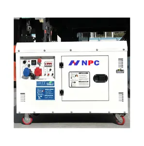 Siêu im lặng Máy phát điện diesel 10KW Máy phát điện Trung Quốc sản xuất nóng bán 10KVA DIESEL cách âm ATS điều khiển từ xa