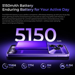 Smartphone OUKITEL C6 débloqué, 12 Go + 512 Go, écran 6,8 pouces, 5G, double SIM, lecteur d'empreintes digitales, prise jack 3,5 mm - Product Image 2