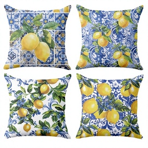 Linen <b>Square</b> Plant Eco-Friendly <b>Pillow</b> Case Cover Pocket Custom Sublimation Print 40cm (16''x16'') Cygnus 1pcs All-season - Product Image 4