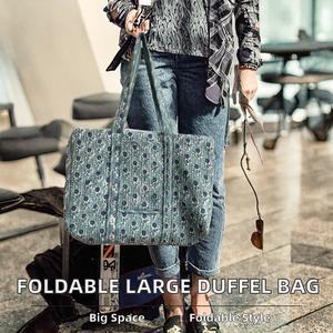 NEW Luxury Fashion Hot Sale <b>Foldable</b> Suits Duffel Traveling Wheel <b>Trolley</b> Case Large Capacity Weekender Eco-Friendly Quilted Cot - Product Image 2