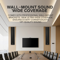 FZ-404 Enceinte colonne line array passive professionnelle en aluminium 160W avec haut-parleurs néodyme, large couverture, empilable, anti-Feedback, intelligente