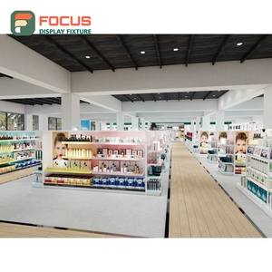 Premium Salon Wig Display Cabinet Glass Shelf Lockable Door Multi Drawer Display Cabinet Fixture - Product Image 3