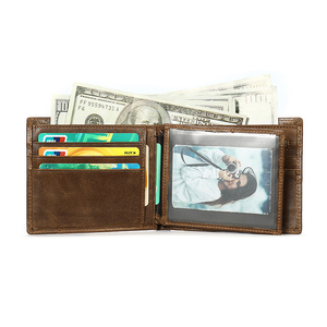 100% Genuine <strong>Leather</strong> Male Purses <strong>With</strong> <strong>Zip</strong> <strong>Coin</strong> <strong>Pocket</strong> Customize Logo <strong>Men</strong> <strong>Wallet</strong> and Card Holder Wholesale <strong>Leather</strong> <strong>Wallets</strong> <strong>Men</strong> - Product Image 3