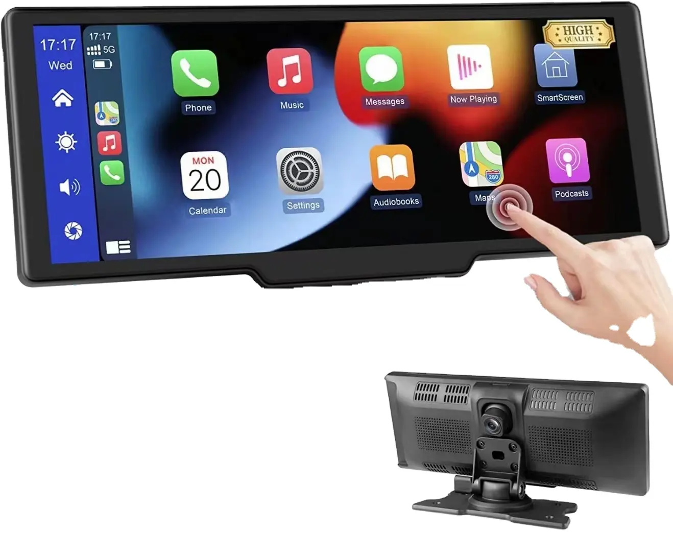 Neues 9,3 Zoll drahtloses Apple Carplay mit 4K Frontkamera tragbarer Touchscreen Car Play Radio-/Audioempfänger