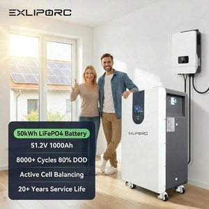 Wholesale 30kWh 46kWh 50kWh LiFePo4 <b>Battery</b> 50kwh Lithium <b>Battery</b> 48V 51.2V 600Ah 900Ah 1000Ah Home Energy Storage <b>Battery</b> - Product Image 1