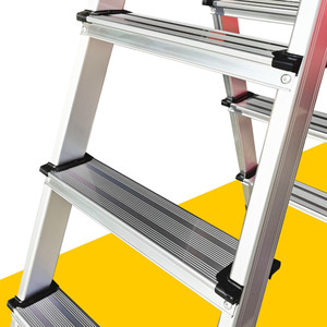 2 3 4 <span class=keywords><strong>5</strong></span> 6 7 <span class=keywords><strong>Marches</strong></span> Échelles pliantes en <span class=keywords><strong>aluminium</strong></span> antidérapantes bon marché - Product Image 2