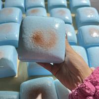 Jouet Squishy Réaliste Imitation Gâteau de Riz Mochi, Rebond Lent, Texture Humide et Douce, Jouet Squishy Alimentaire en PU pour Enfants et Adultes