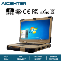 Volledig robuuste Intel 15,6 inch laptop Gigabit Ethernet industriële computer woestijngeel IP65 aanpasbare I/O voor buitengebruik nieuw