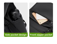 Sac à dos unisexe en jean imperméable pour ordinateur portable, avec bretelles rembourrées, idéal pour les voyages d'affaires et le quotidien, grand format 15 pouces