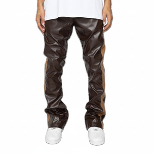 Gran oferta, nuevos pantalones de chándal de moda para hombre, pantalones deportivos informales para hombre con rayas laterales, pantalones acampanados de lana de algodón para hombre - Product Image 1