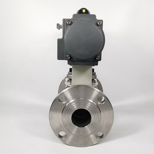 Vanne à boisseau sphérique flottante pneumatique Alahot Q641F-16 en acier inoxydable et acier moulé, vanne <span class=keywords><strong>d</strong></span>'arrêt rapide DN50 1.6MPa 150 - Product Image 2