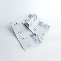 Autocollant adhésif personnalisé imprimé quadricolore UV/DP en papier, finition brillante/mate, rouleau/feuille d'étiquettes en feuille d'or, résistant à l'eau