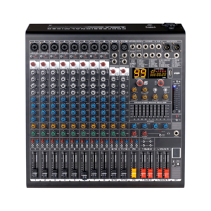 Console de mixage audio Premium 16 canaux 99DSP avec égaliseur 9 bandes et sous-groupe pour les spectacles sur scène d'église - Product Image 3